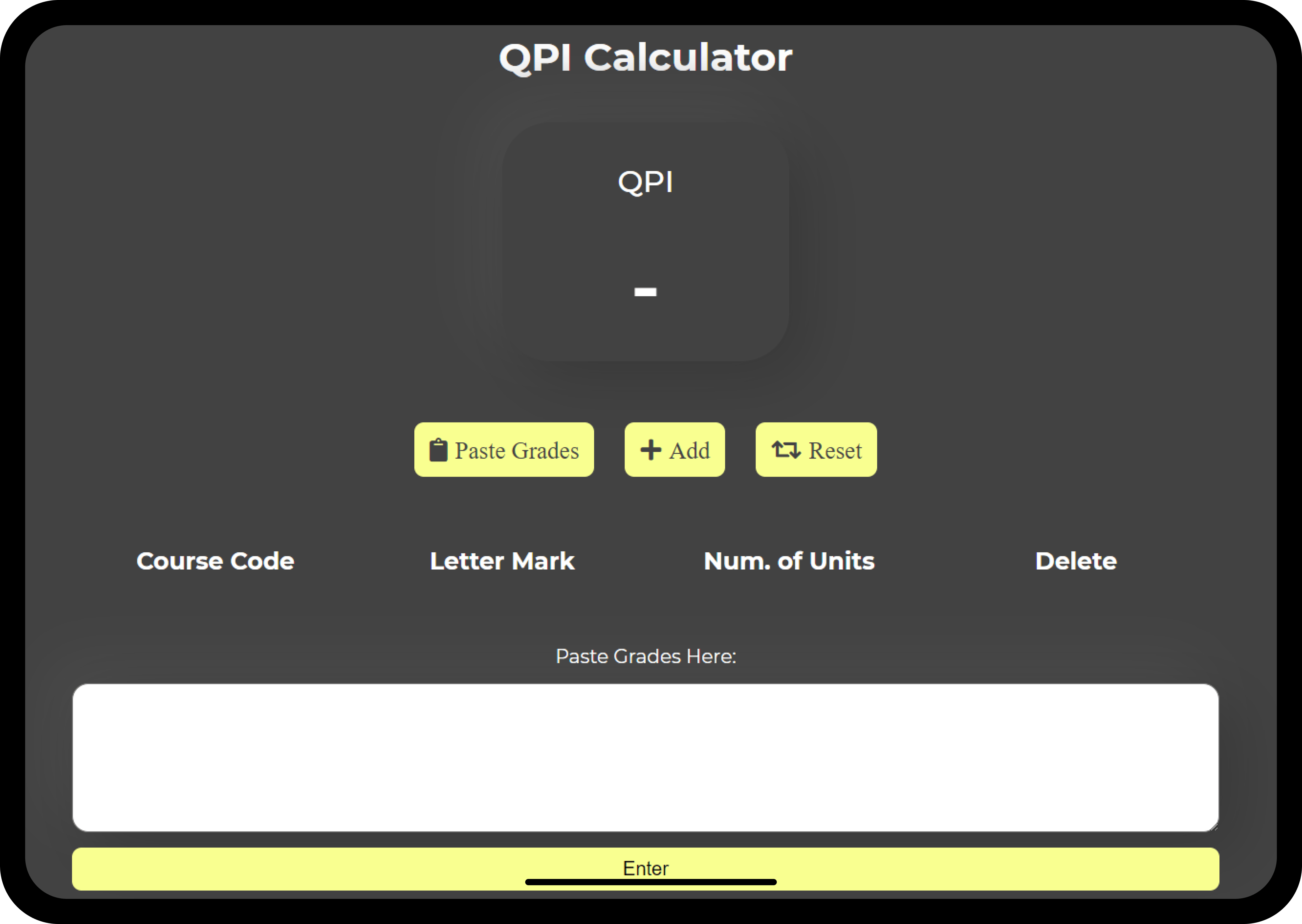 QPI Calculator